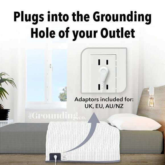 The Grounding Co Fitted Sheet Single Twin 35x75 Inch Sheet and Cable - Picture 2 of 5